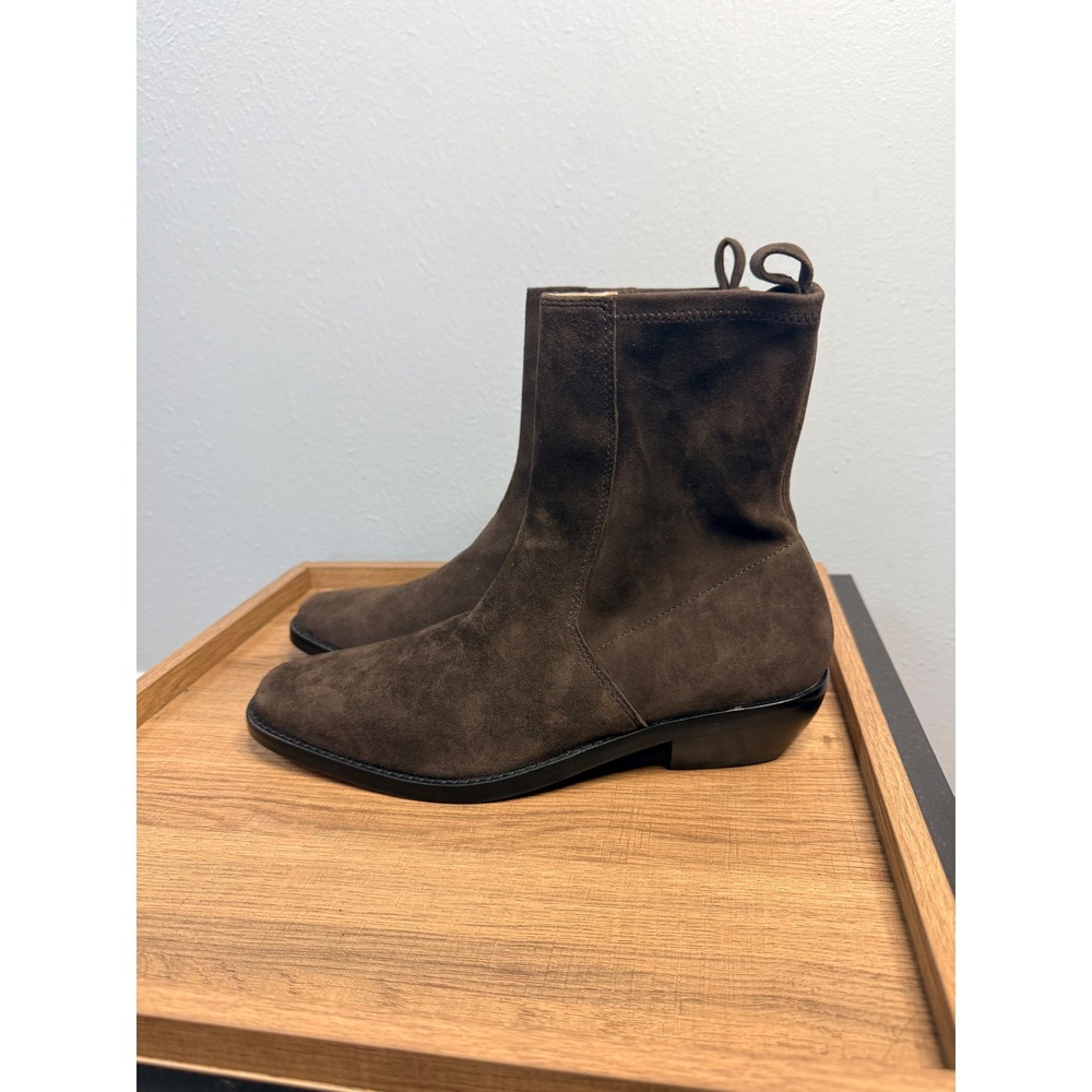 Madewell The Idris Ankle Boot Dark Carob Size 8 - Picture 5 of 9